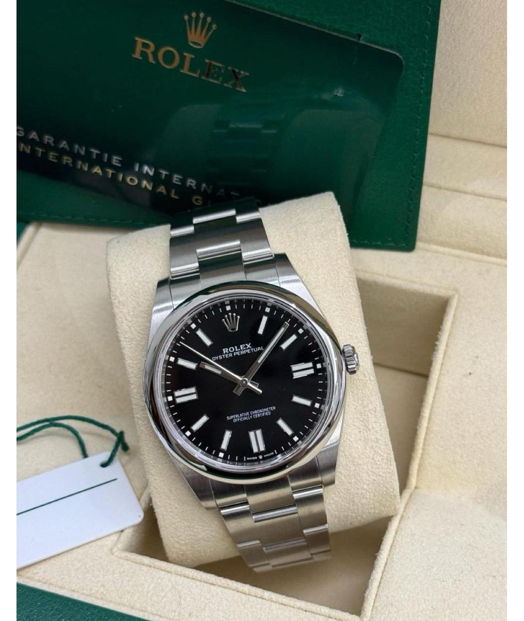 ROLEX Черные часы, фото 2