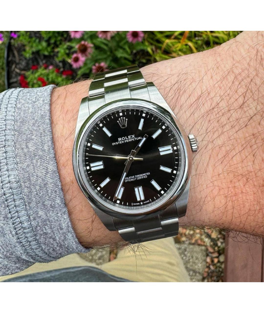 ROLEX Черные часы, фото 5