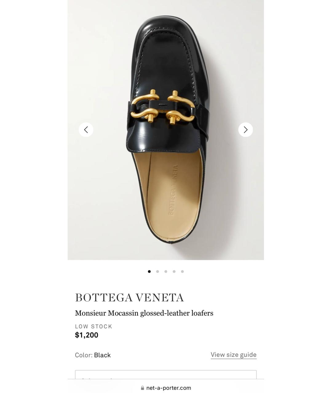 BOTTEGA VENETA Черные кожаные лоферы, фото 5