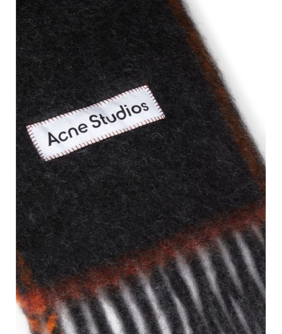 ACNE STUDIOS Черный шарф, фото 3