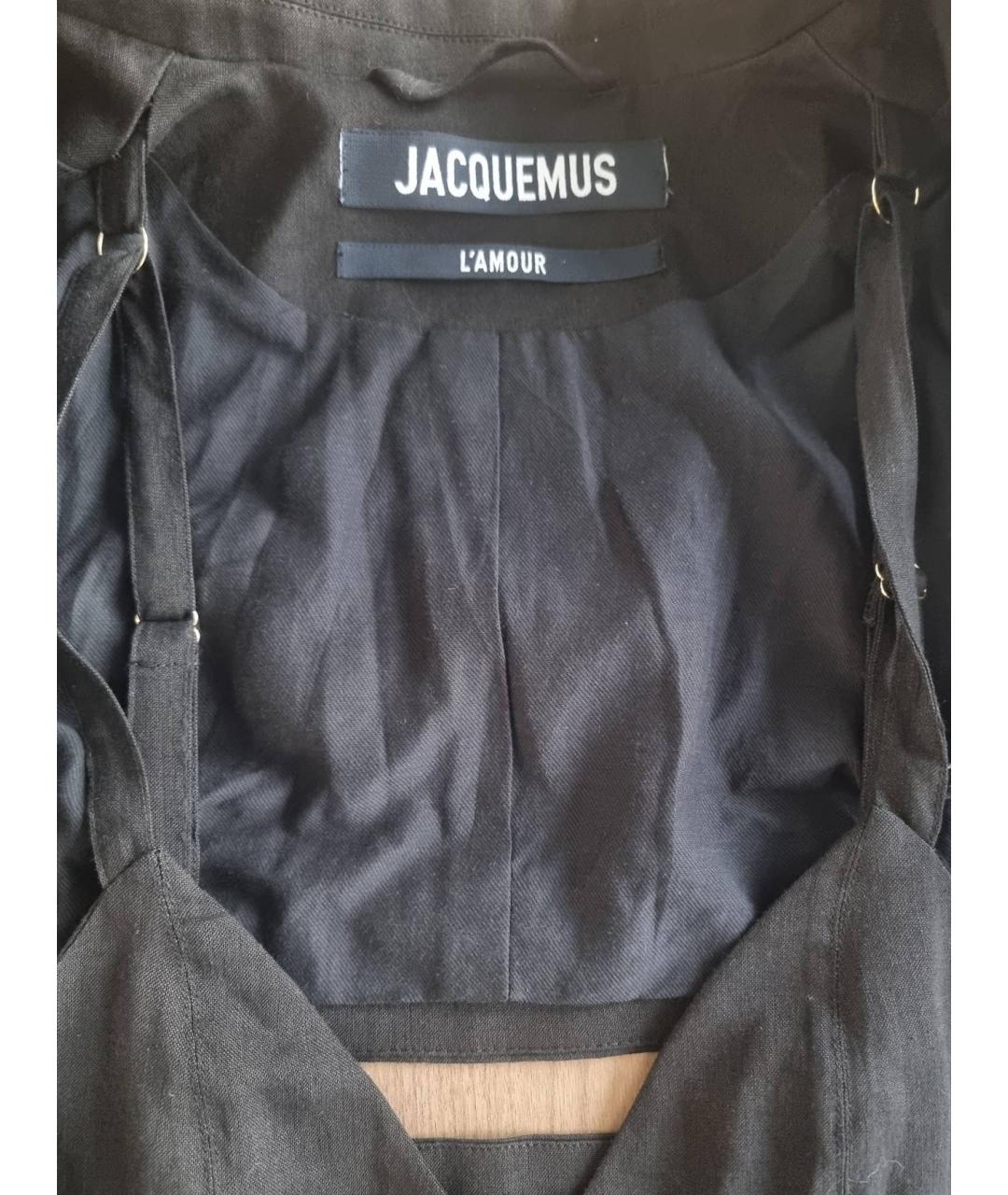 JACQUEMUS Черное коктейльное платье, фото 3