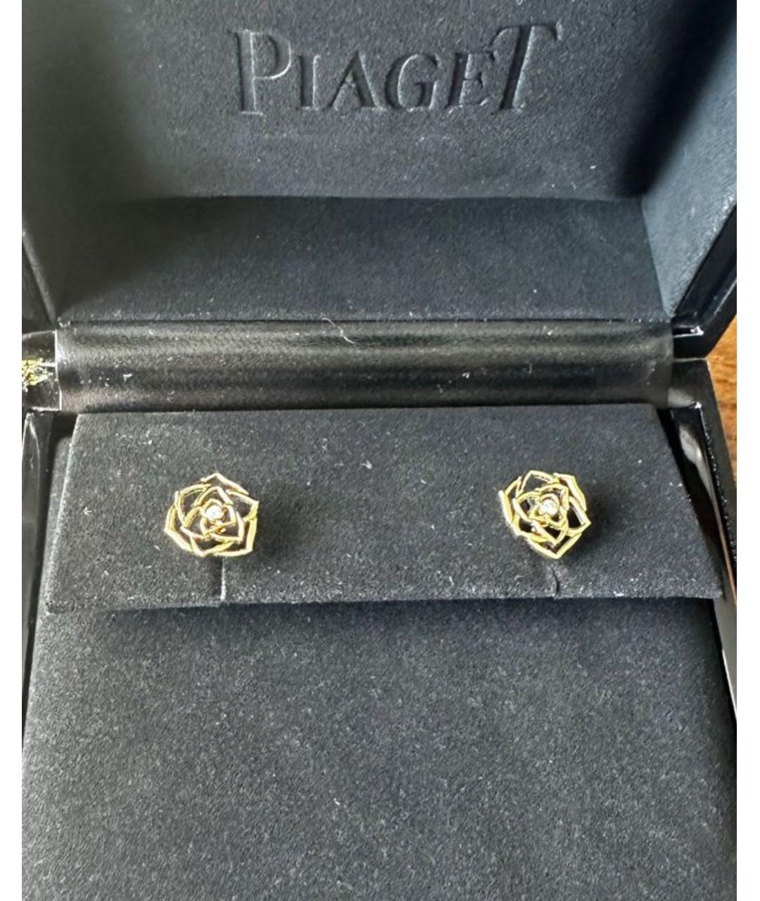 PIAGET Желтые серьги из розового золота, фото 3