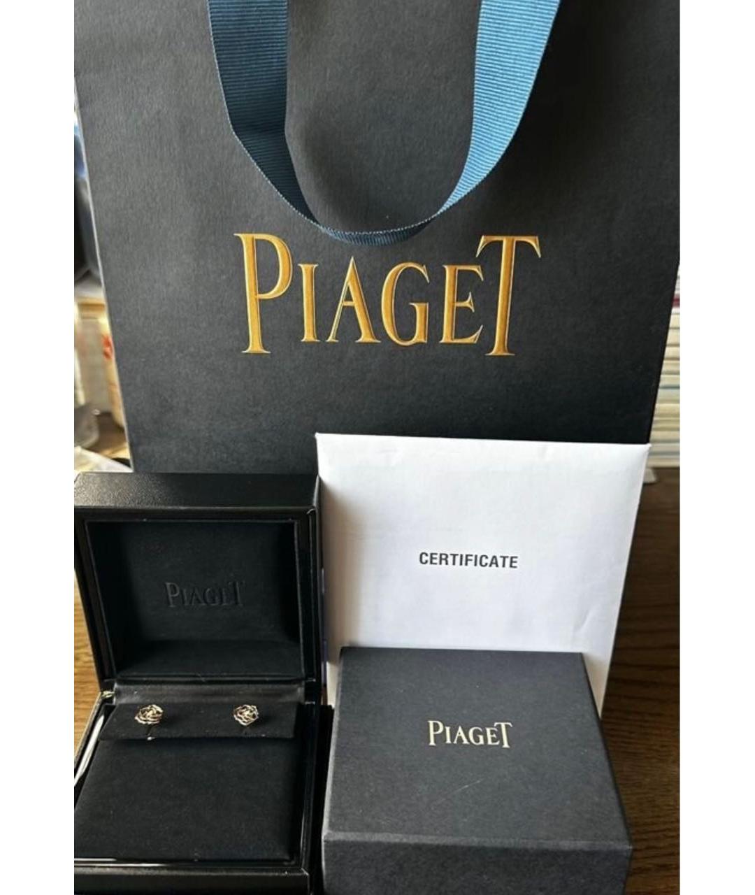 PIAGET Желтые серьги из розового золота, фото 5