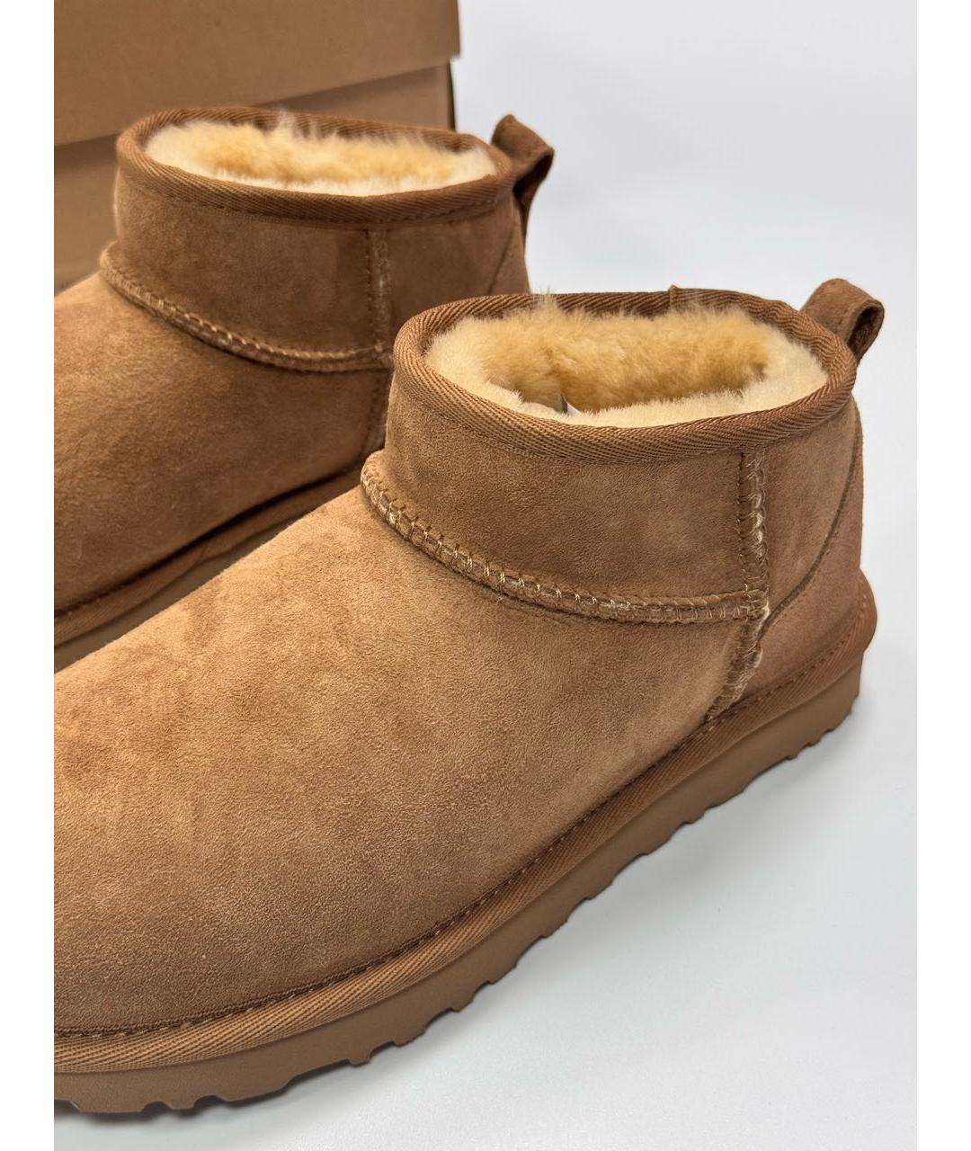 UGG AUSTRALIA Коричневые замшевые полусапоги, фото 6