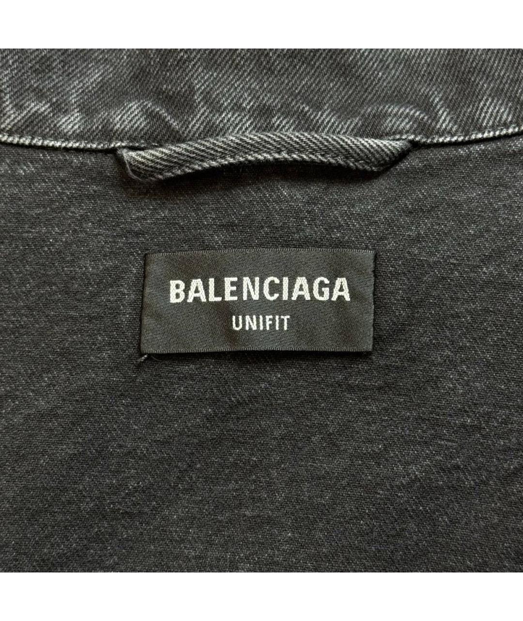 BALENCIAGA Черная деним куртка, фото 6