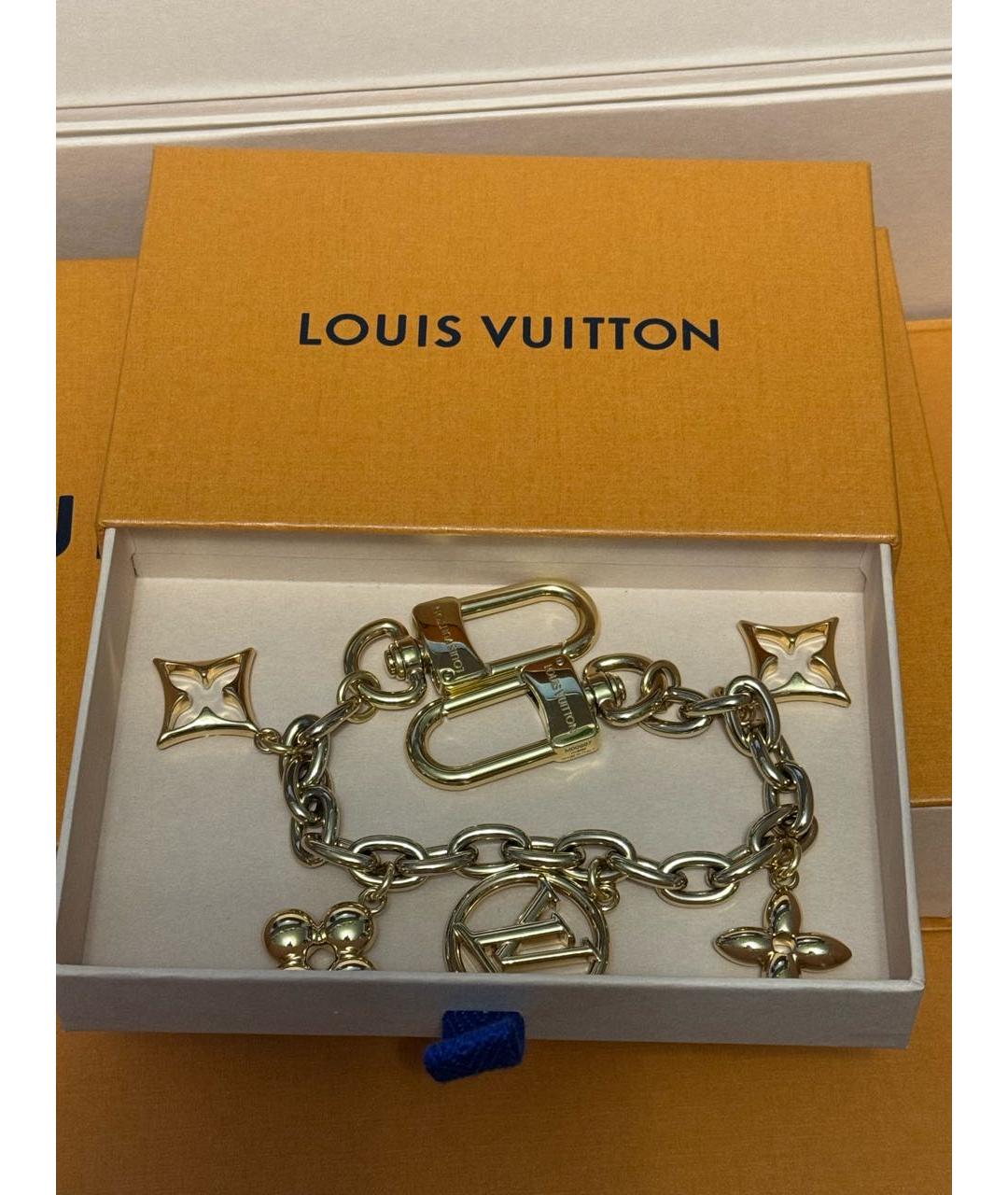 LOUIS VUITTON Золотой брелок, фото 3