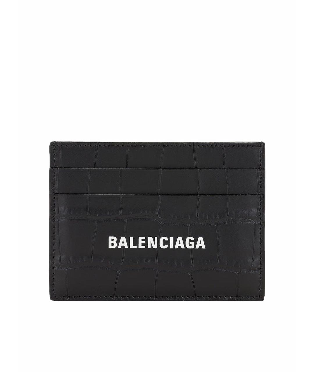 BALENCIAGA Черный кожаный кардхолдер, фото 1