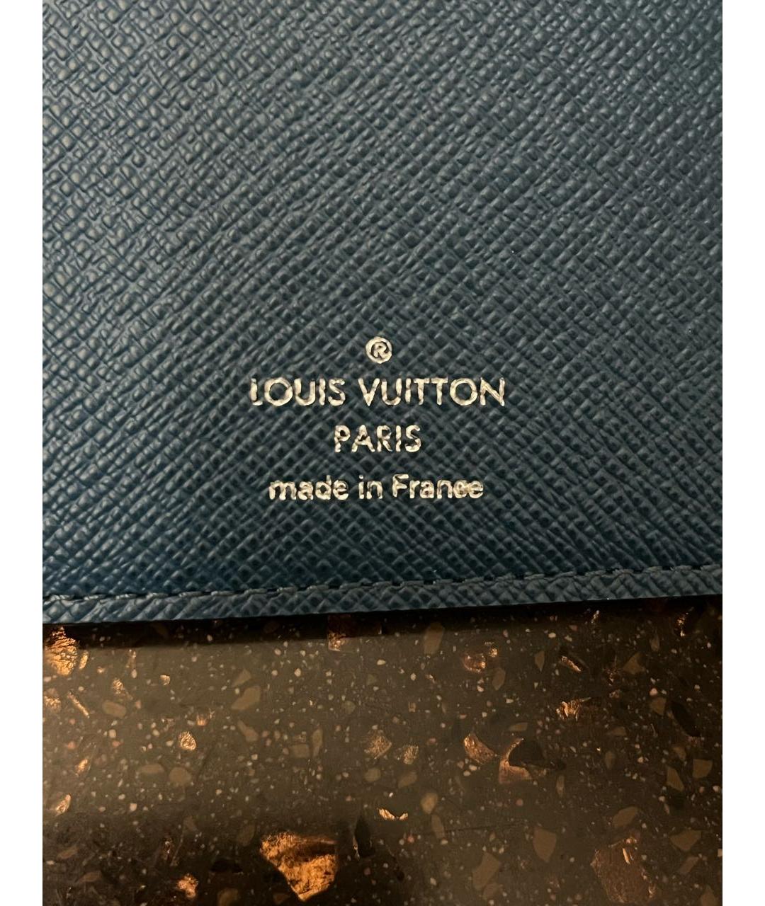 LOUIS VUITTON Антрацитовый кошелек, фото 8