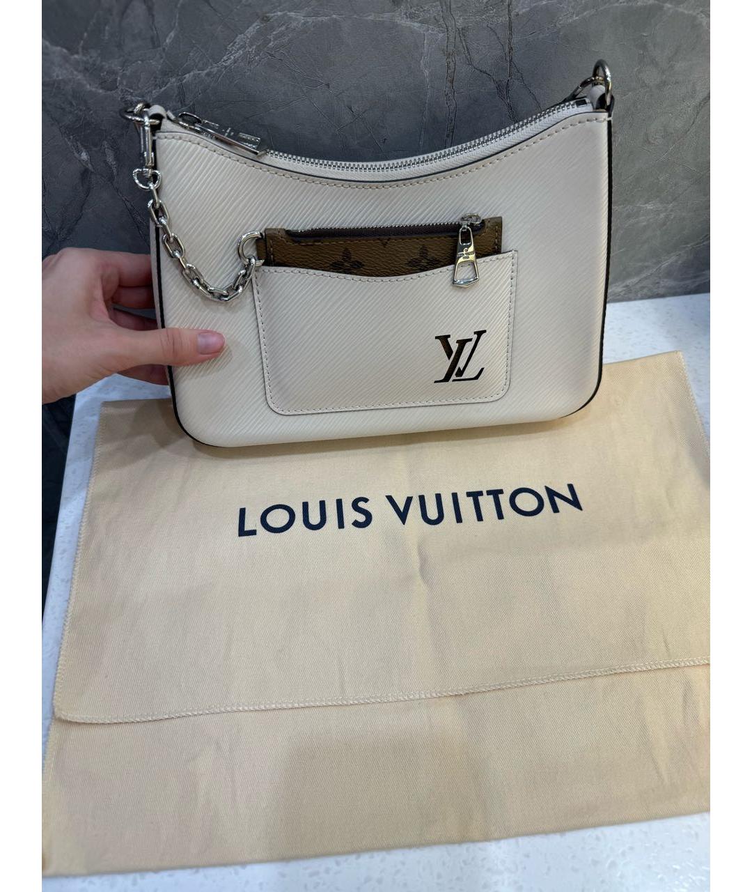 LOUIS VUITTON Бежевая сумка с короткими ручками, фото 3