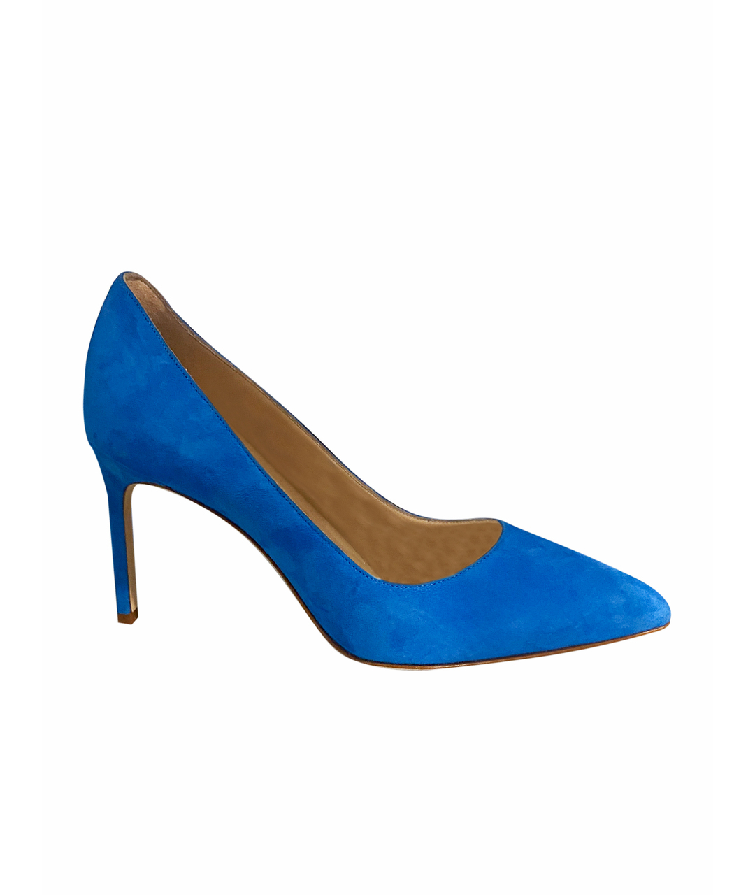 MANOLO BLAHNIK Синие замшевые туфли, фото 1