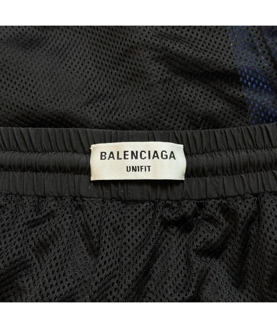 BALENCIAGA Черные полиамидовые повседневные брюки, фото 6