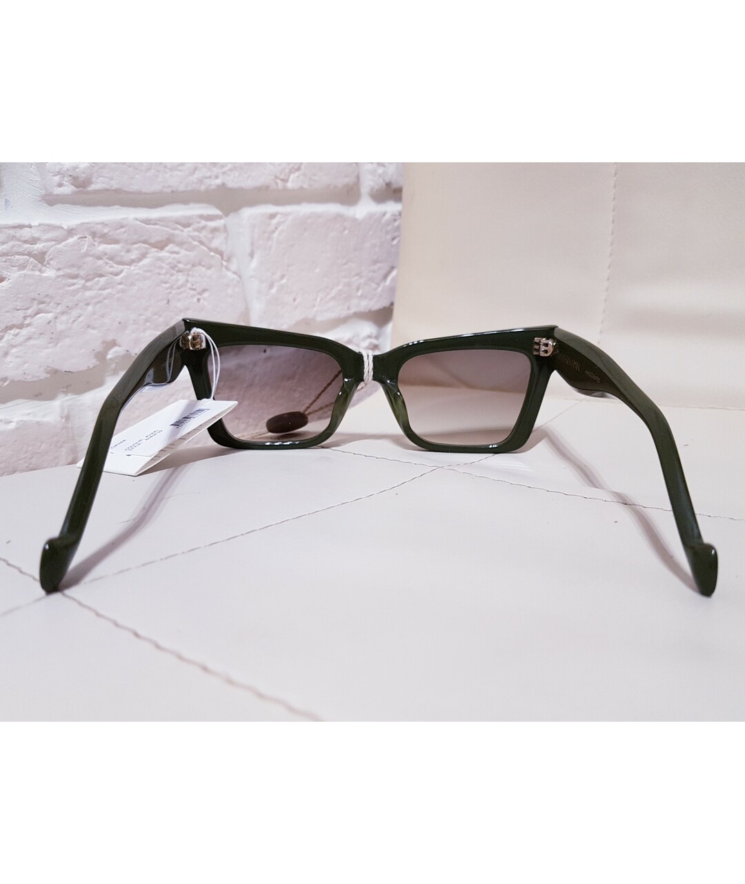 ZIMMERMANN Зеленые пластиковые солнцезащитные очки, фото 7