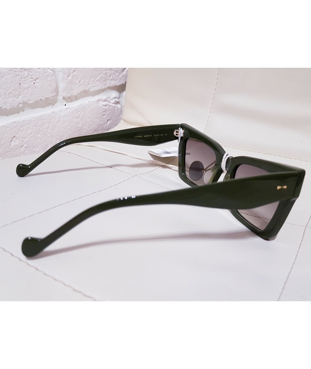 ZIMMERMANN Зеленые пластиковые солнцезащитные очки, фото 3