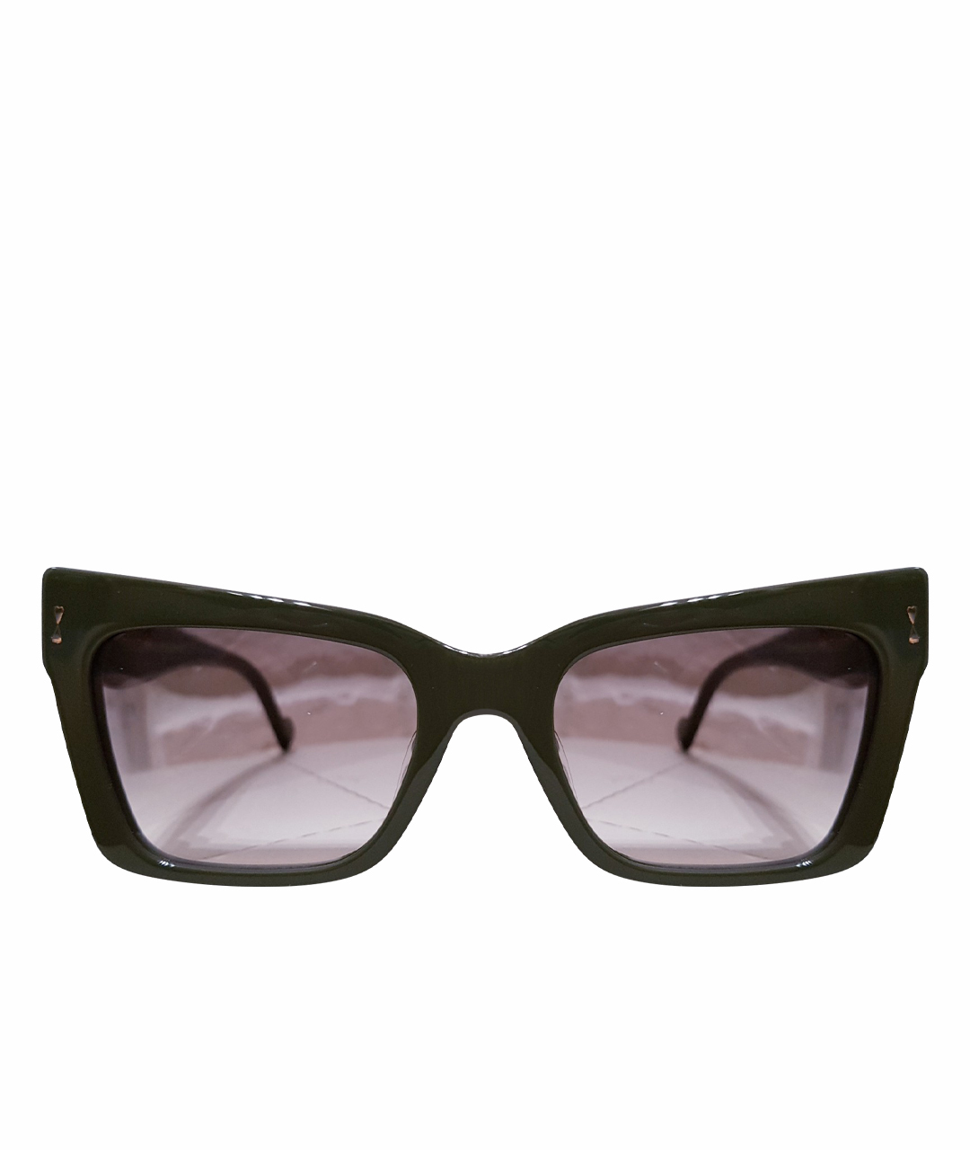 ZIMMERMANN Зеленые пластиковые солнцезащитные очки, фото 1