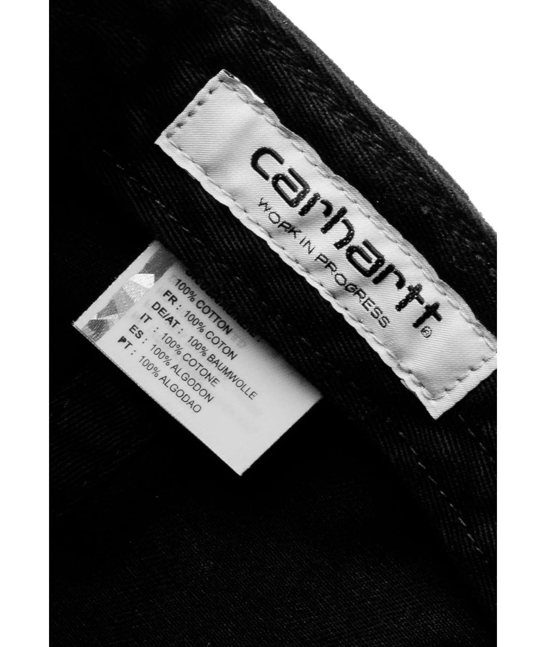 CARHARTT WIP Черная хлопковая кепка, фото 4