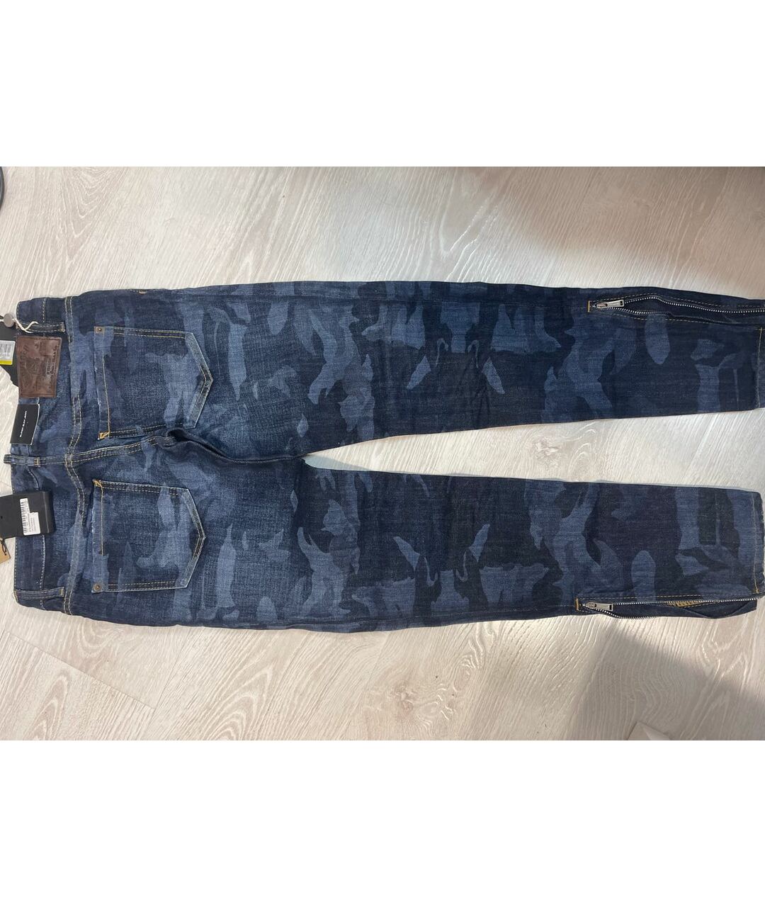 DSQUARED2 Темно-синие хлопковые джинсы слим, фото 2