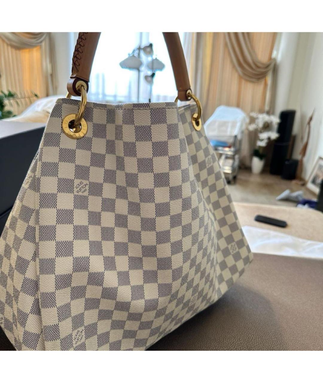 LOUIS VUITTON Белая сумка тоут, фото 3