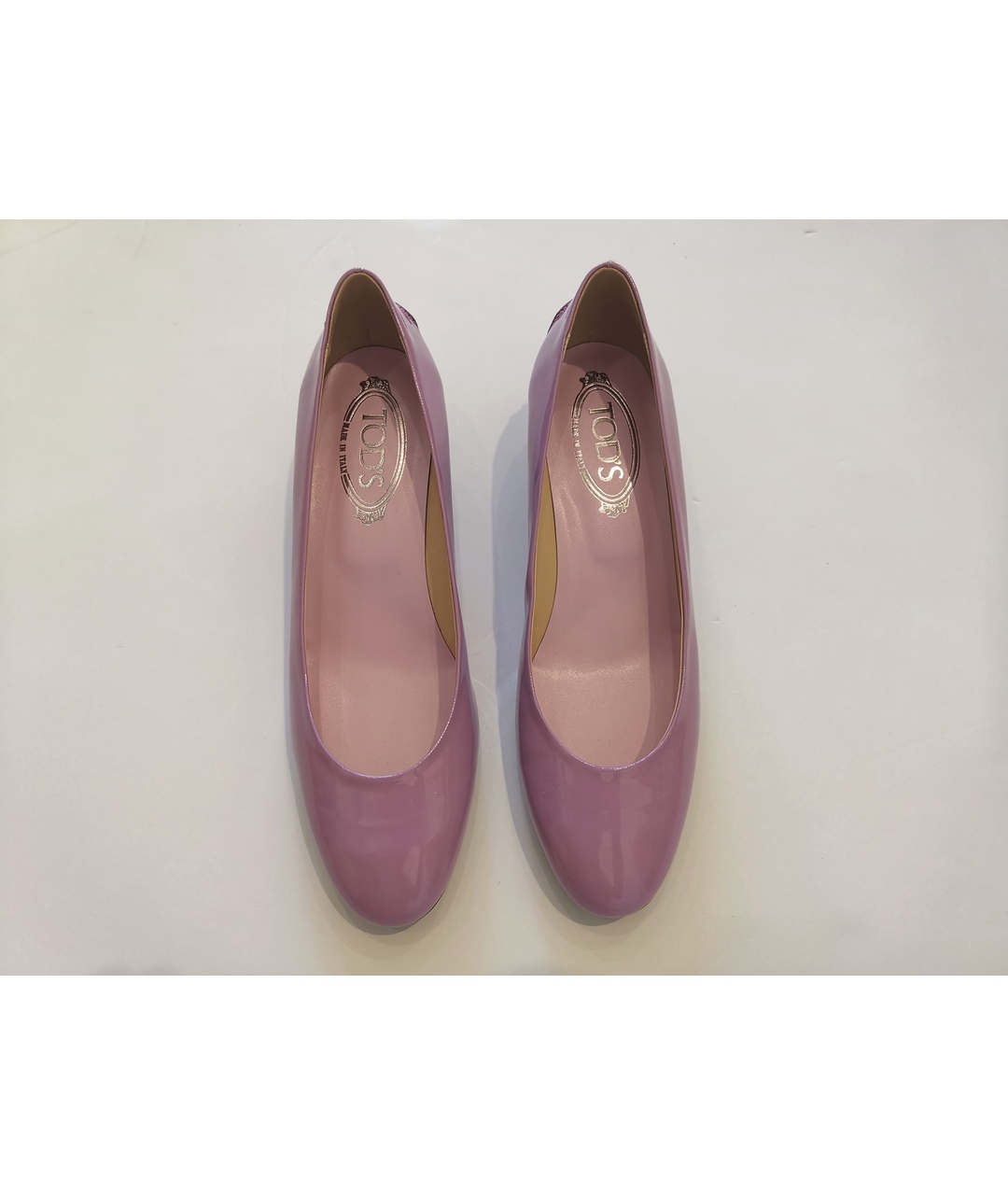 TOD'S Фиолетовые туфли из лакированной кожи, фото 7