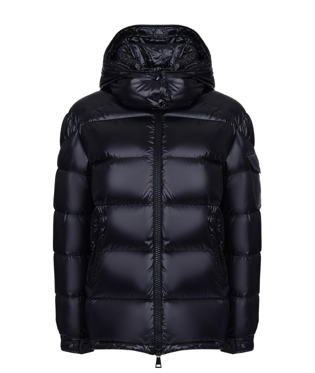 MONCLER Черная полиамидовая куртка, фото 1