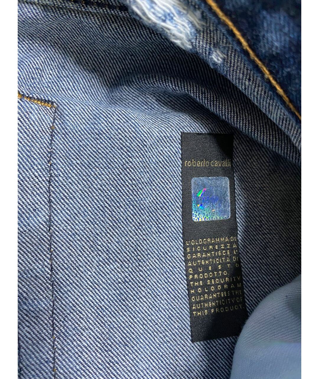JUST CAVALLI Синие хлопко-кашемировые прямые джинсы, фото 7