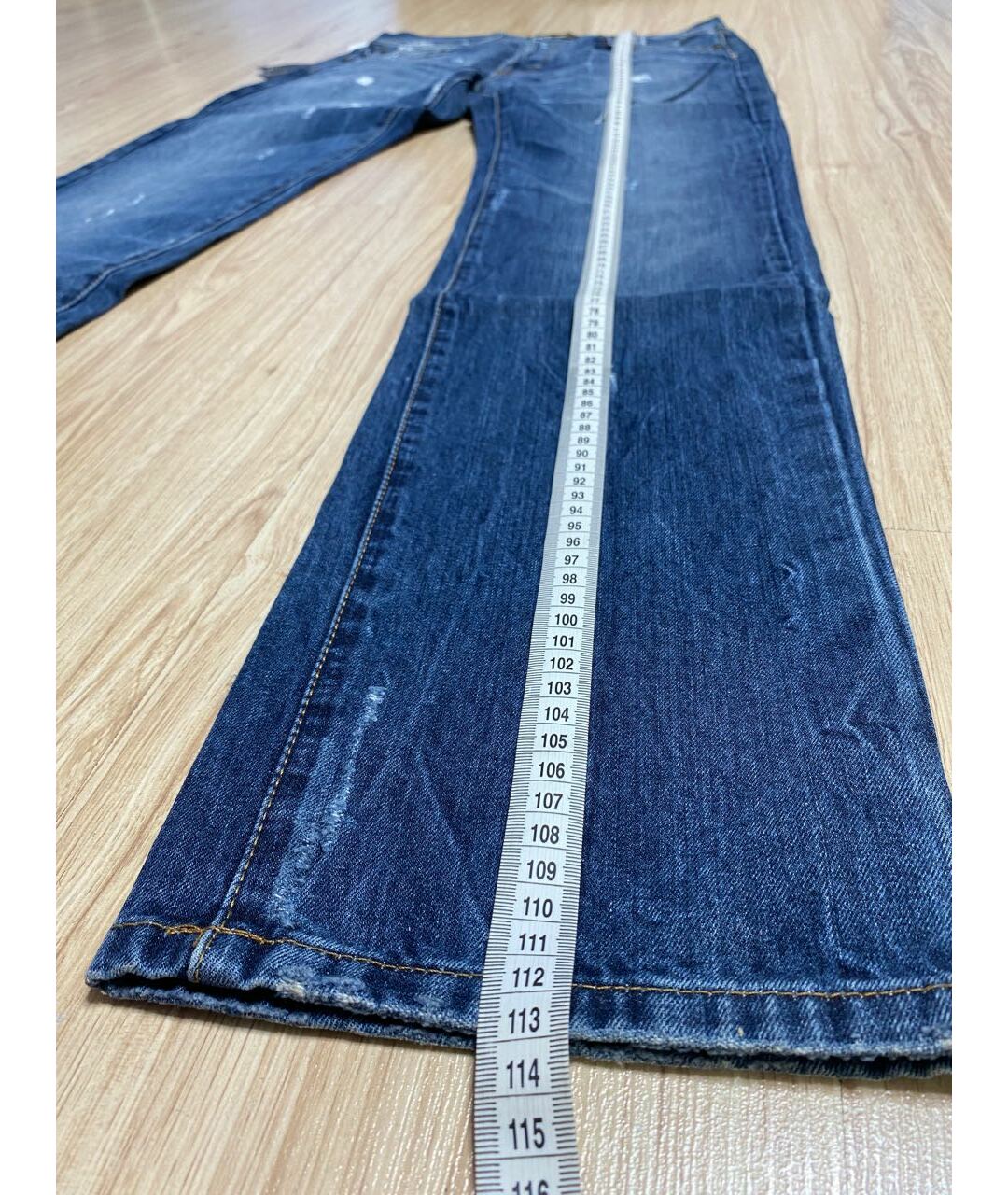 JUST CAVALLI Синие хлопко-кашемировые прямые джинсы, фото 6