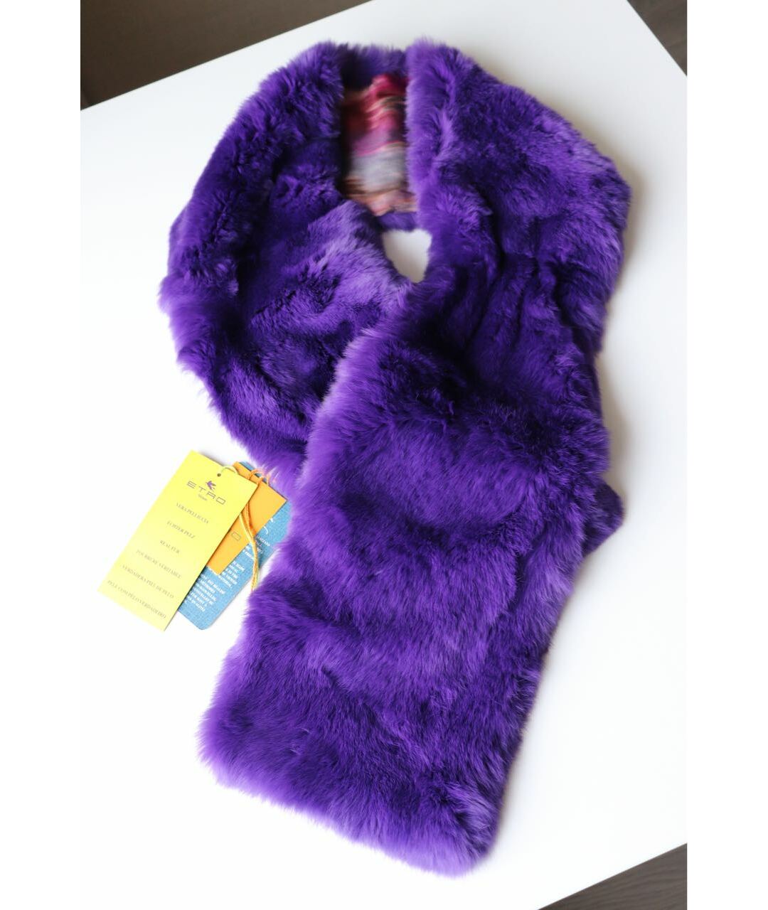 ETRO Фиолетовый шарф, фото 4