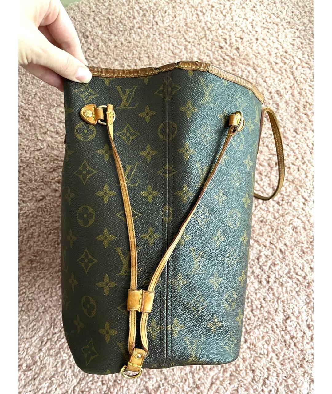 LOUIS VUITTON Коричневая сумка тоут, фото 5