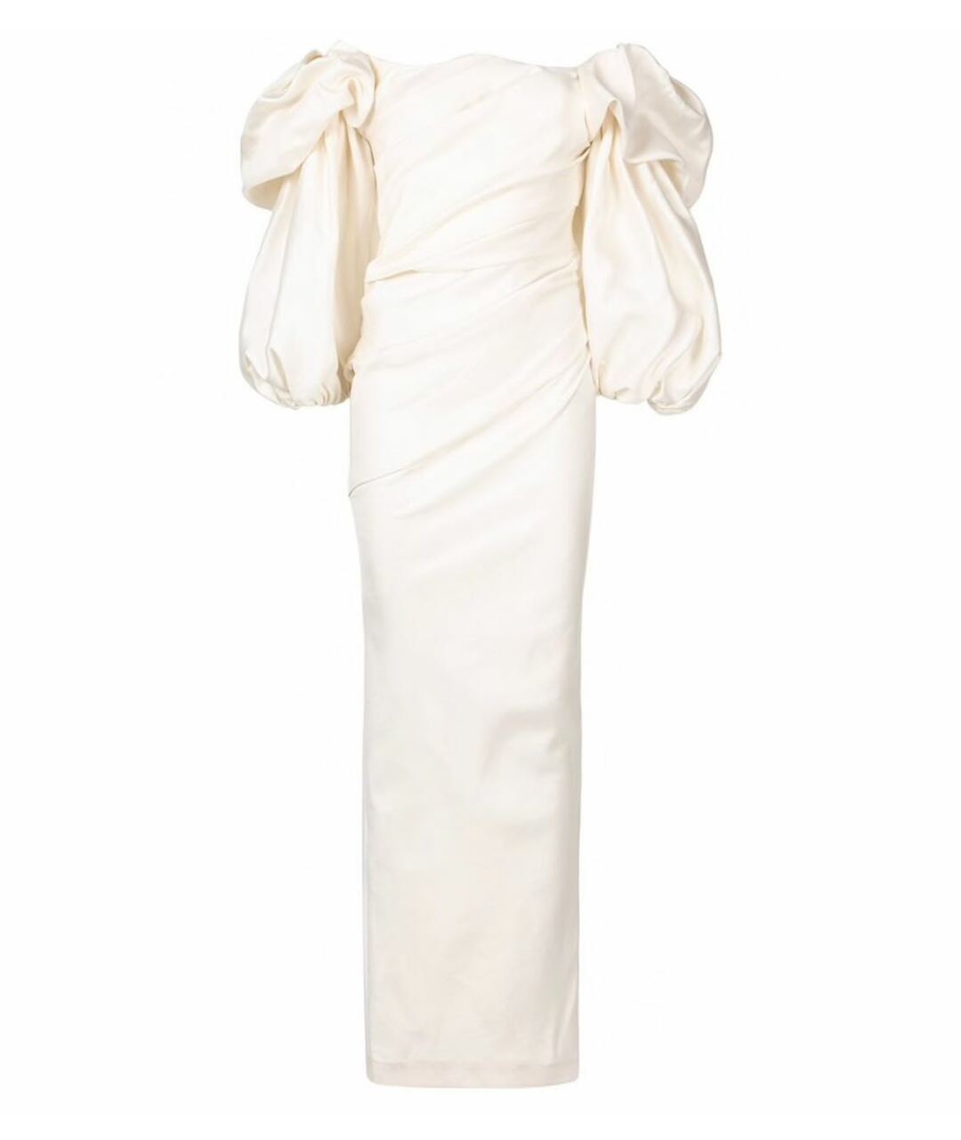 RACHEL GILBERT Белое атласное свадебное платье, фото 1