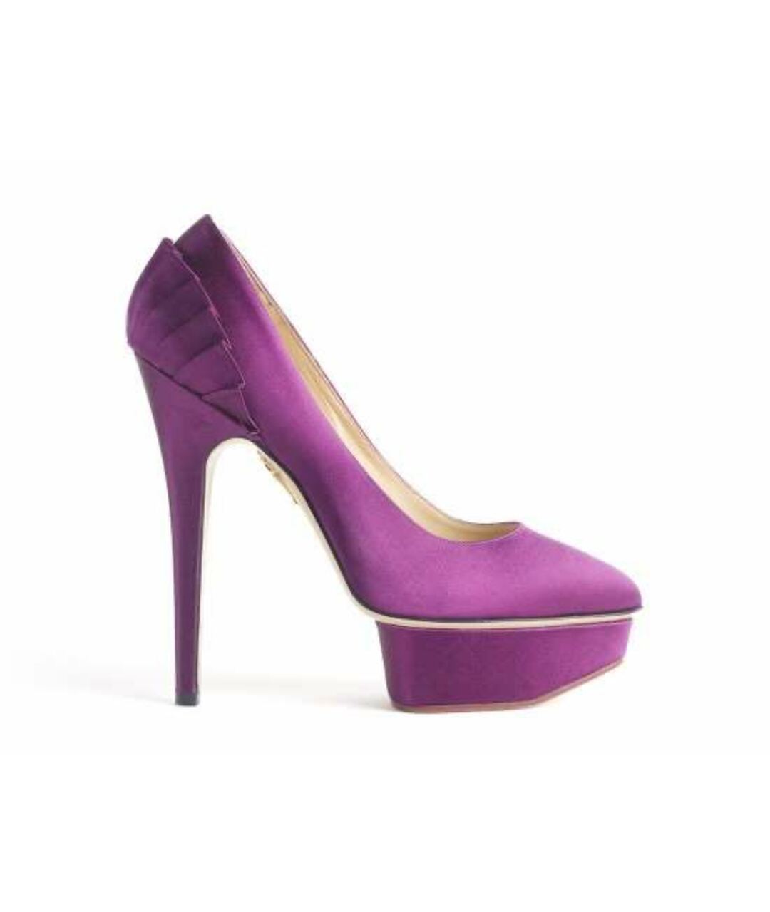 CHARLOTTE OLYMPIA Фиолетовые текстильные туфли, фото 1