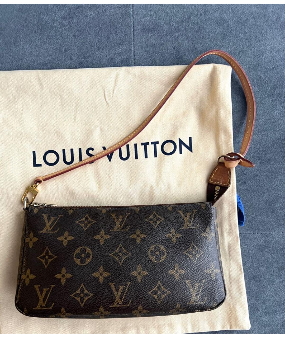 LOUIS VUITTON Коричневая сумка с короткими ручками, фото 2