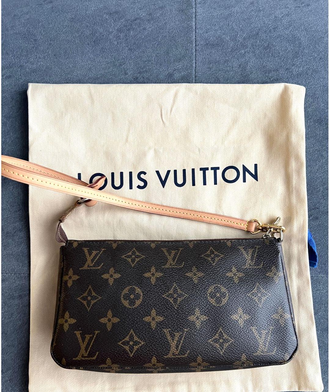 LOUIS VUITTON Коричневая сумка с короткими ручками, фото 3