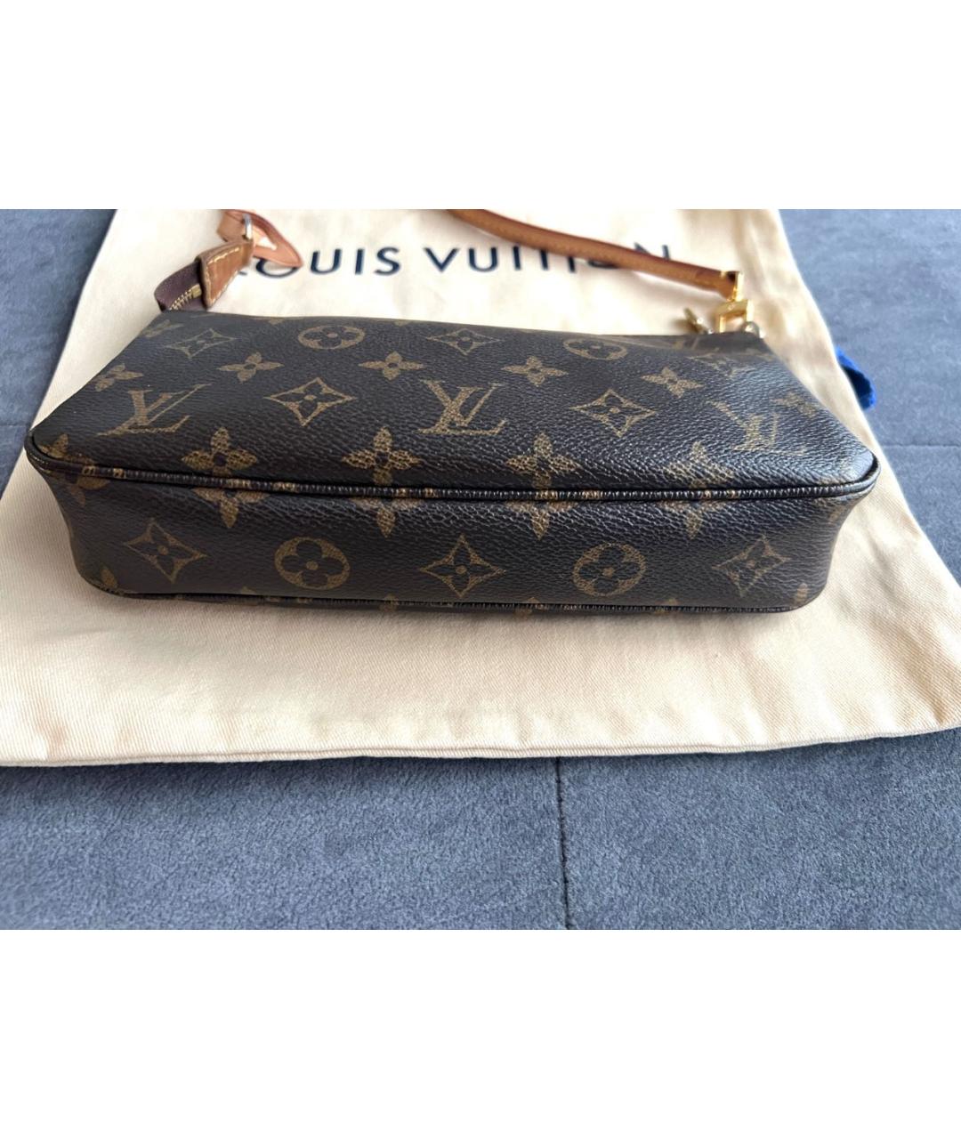 LOUIS VUITTON Коричневая сумка с короткими ручками, фото 6