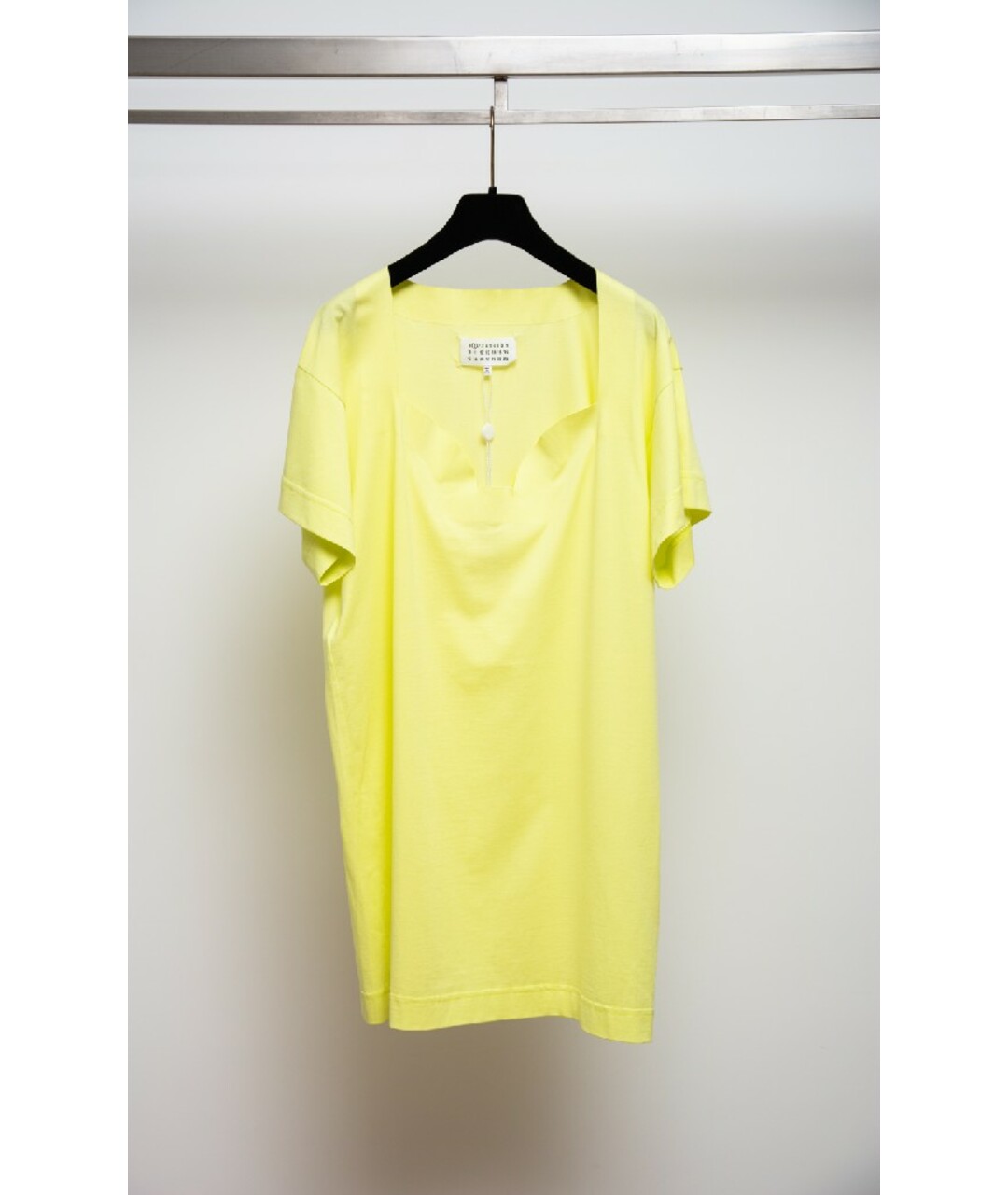 MAISON MARGIELA Желтая хлопковая футболка, фото 4