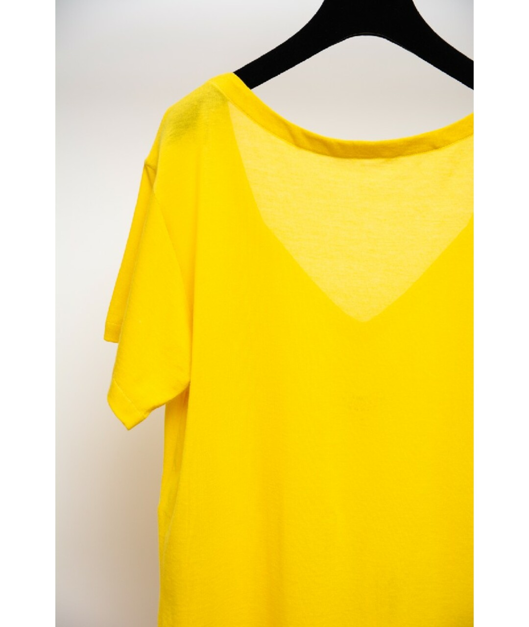MAISON MARGIELA Желтая хлопковая футболка, фото 2
