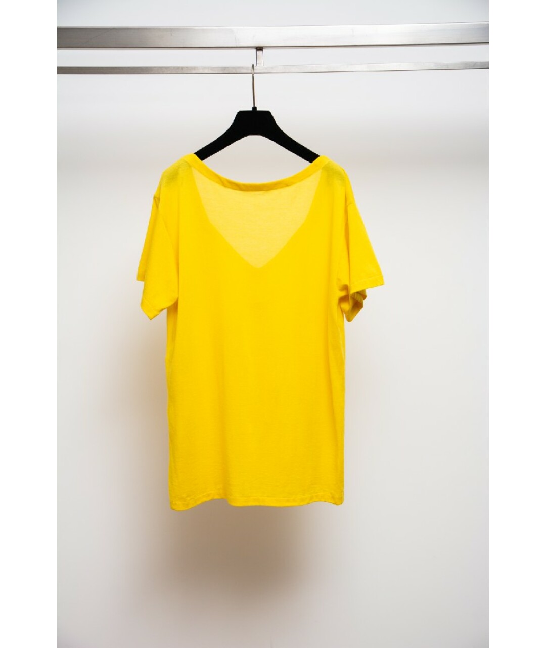 MAISON MARGIELA Желтая хлопковая футболка, фото 5