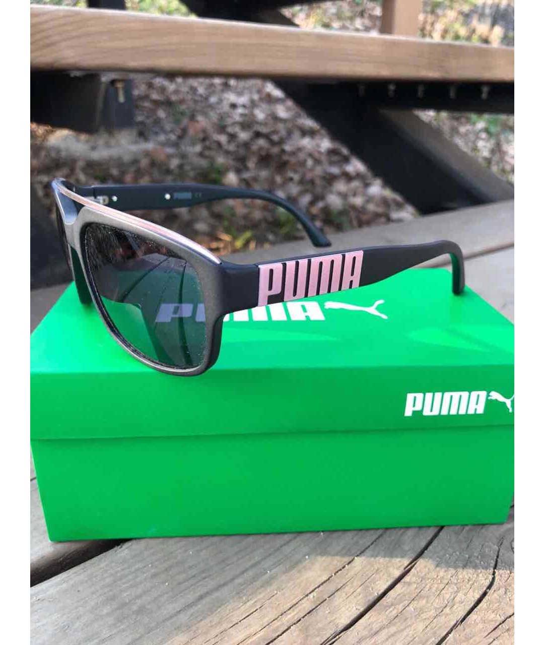 FENTY X PUMA Черные пластиковые солнцезащитные очки, фото 2