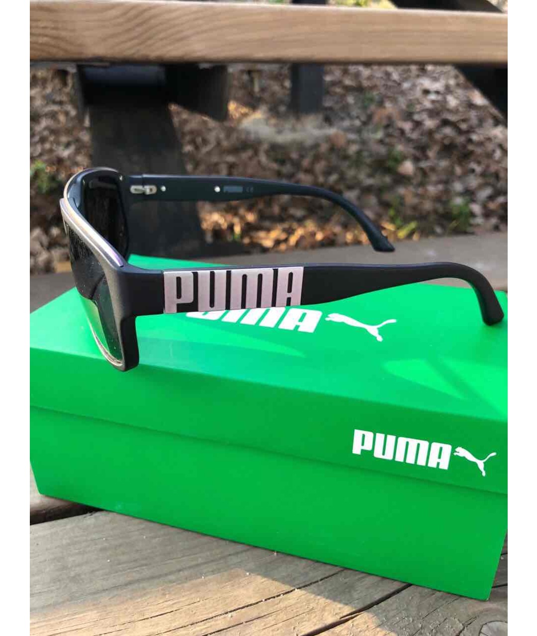 FENTY X PUMA Черные пластиковые солнцезащитные очки, фото 3
