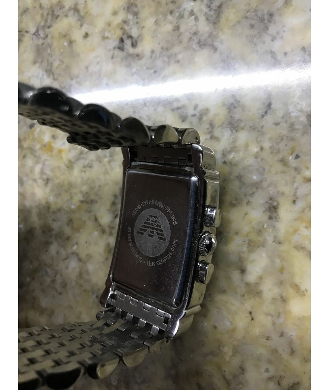 EMPORIO ARMANI Черные стальные часы, фото 3