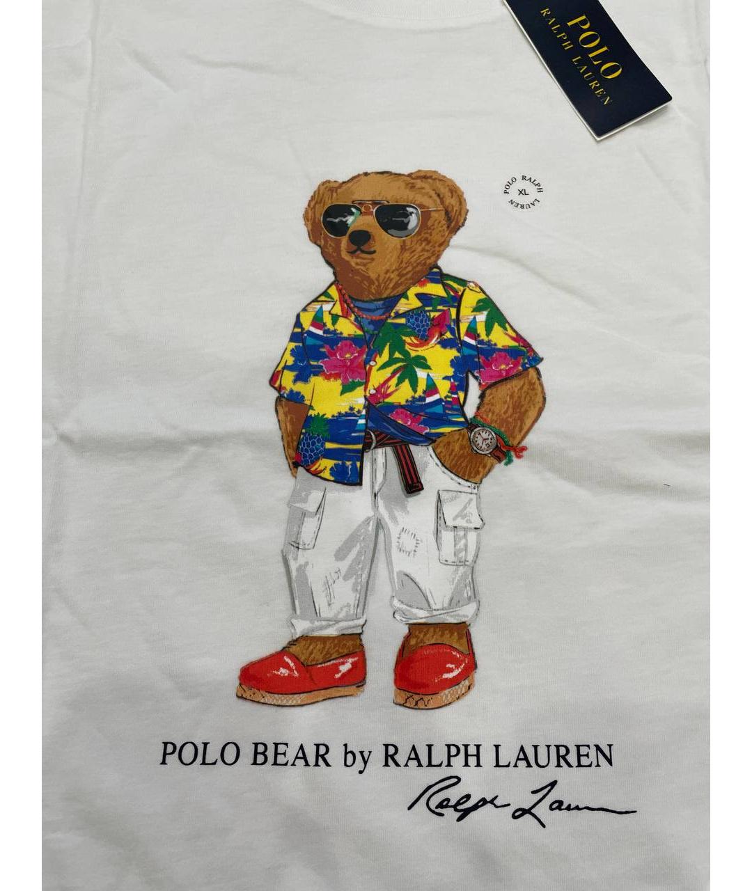 POLO RALPH LAUREN Белая хлопковая футболка, фото 2