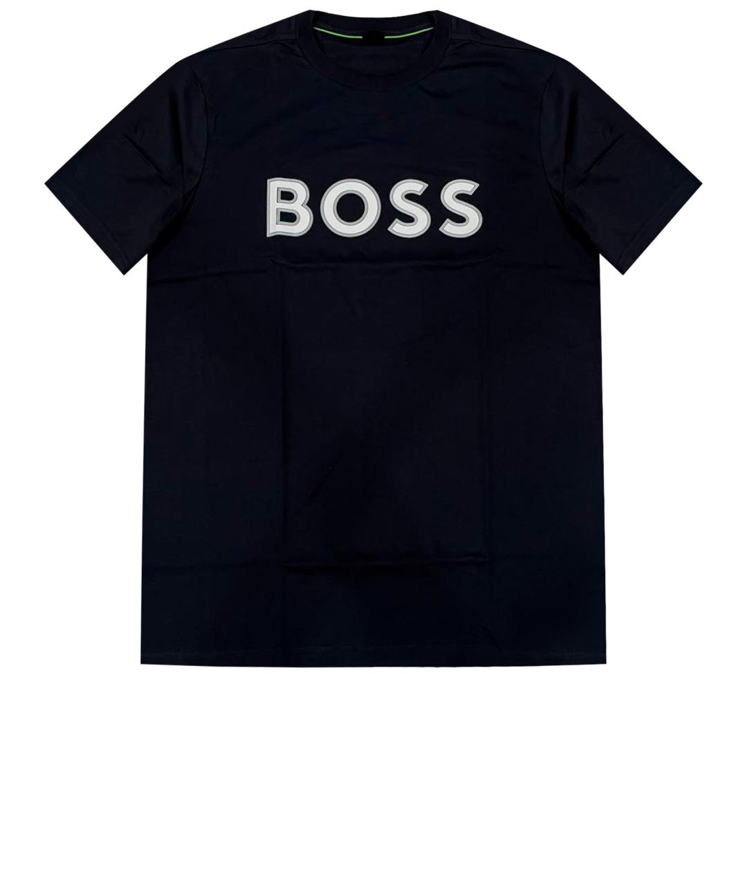 HUGO BOSS Черная хлопковая футболка, фото 1