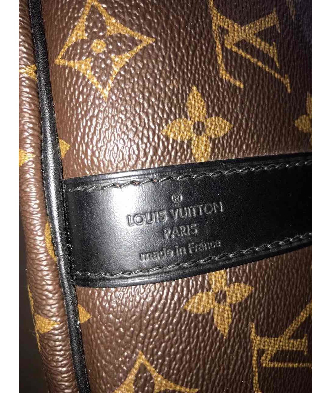 LOUIS VUITTON PRE-OWNED Горчичная кожаная дорожная/спортивная сумка, фото 2