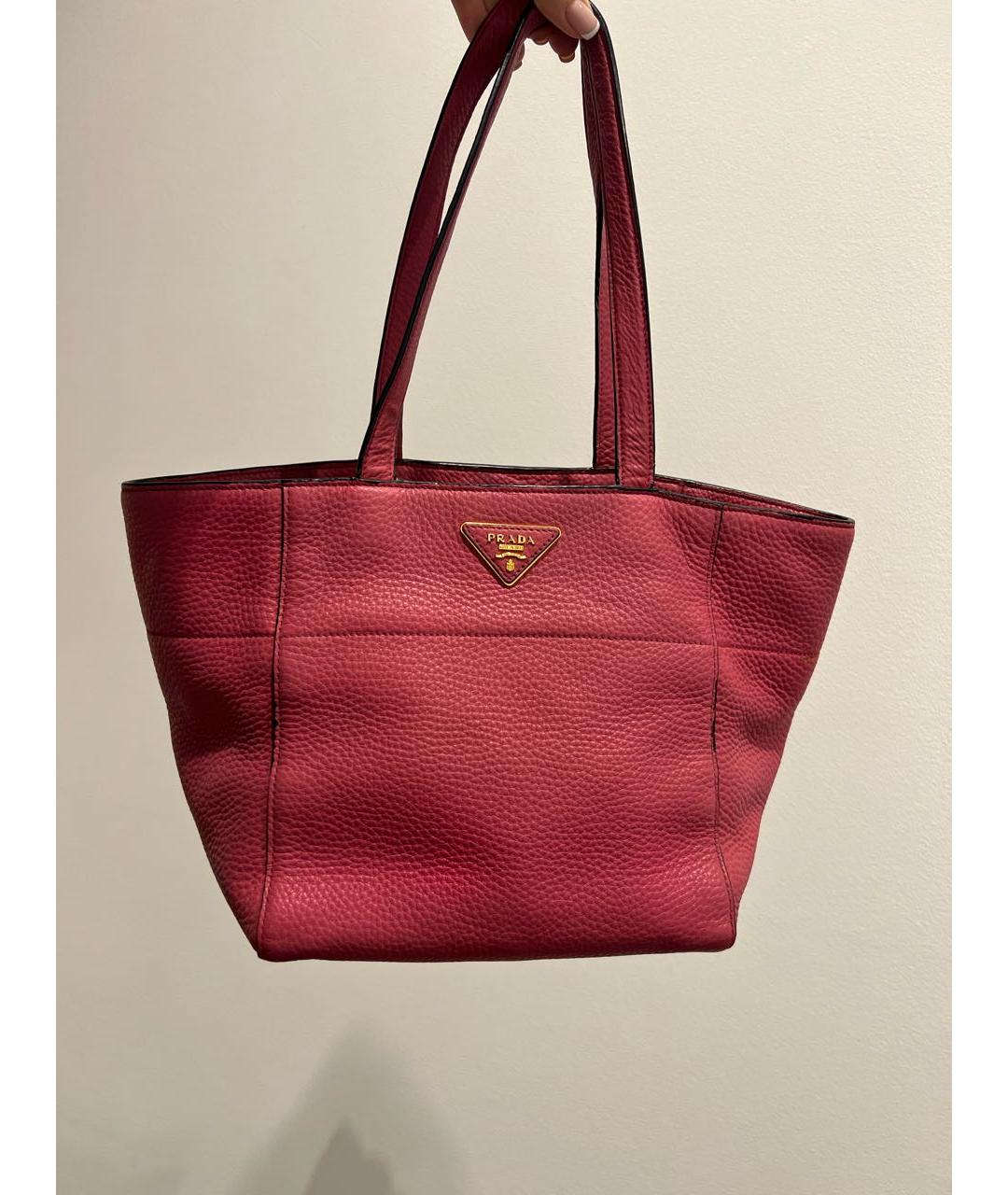 PRADA Розовая сумка тоут, фото 5