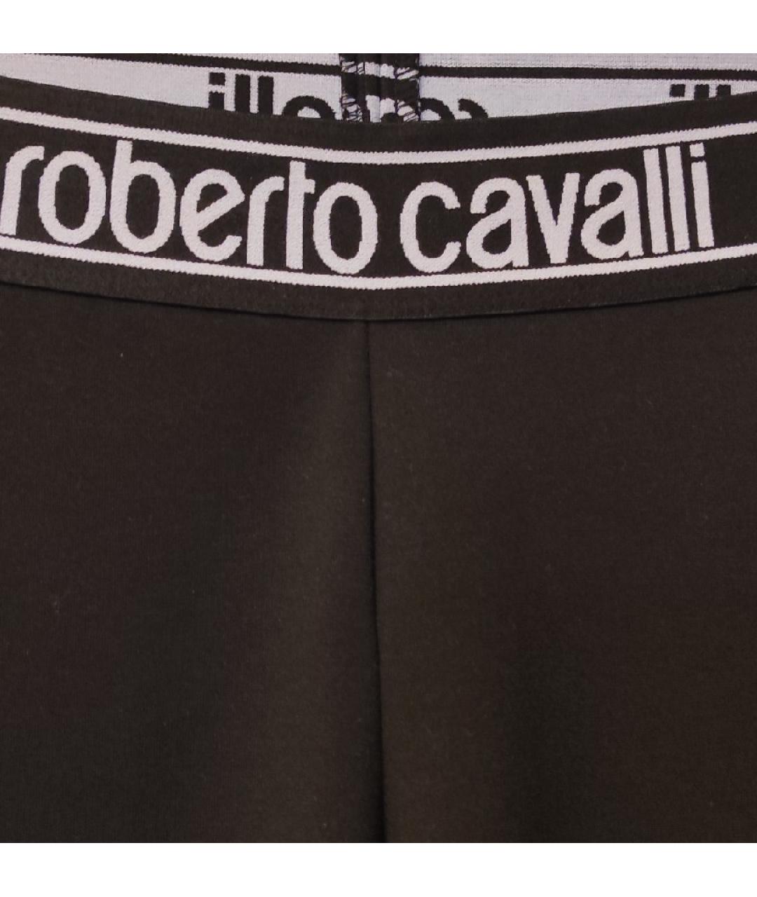 ROBERTO CAVALLI Черные вискозные леггинсы и велосипедки, фото 3