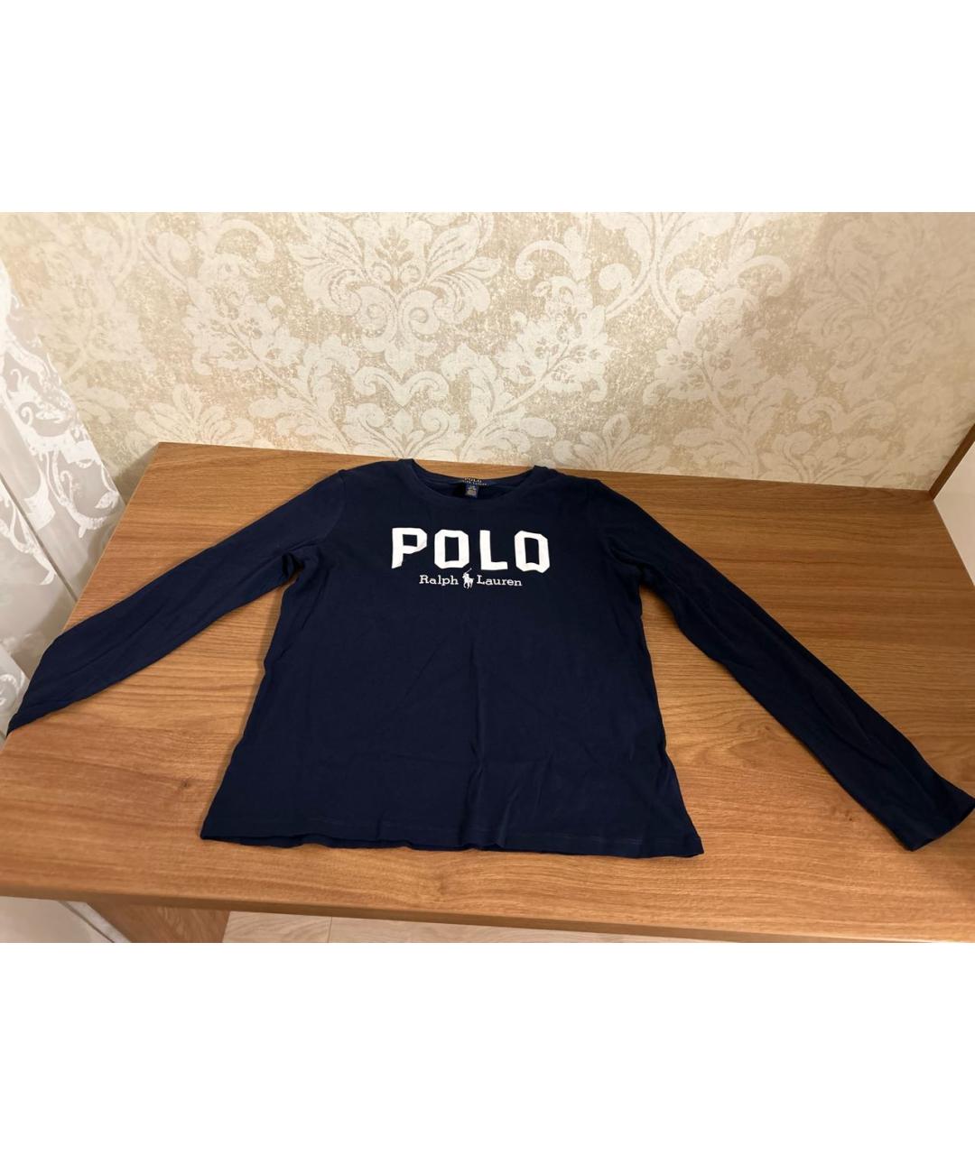 POLO RALPH LAUREN Темно-синий хлопковый детская футболка / топ, фото 2