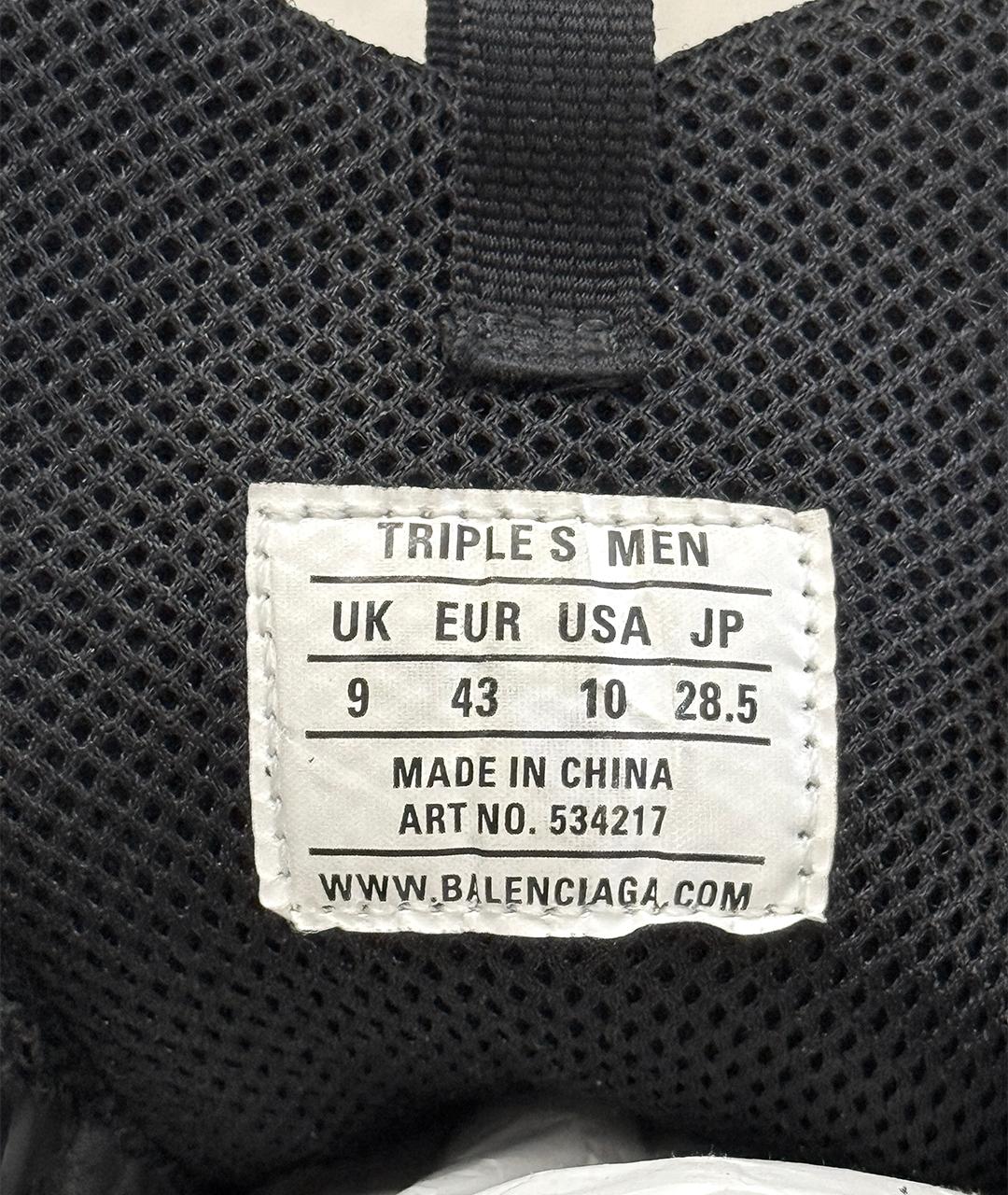 BALENCIAGA Черные кожаные низкие кроссовки / кеды, фото 7