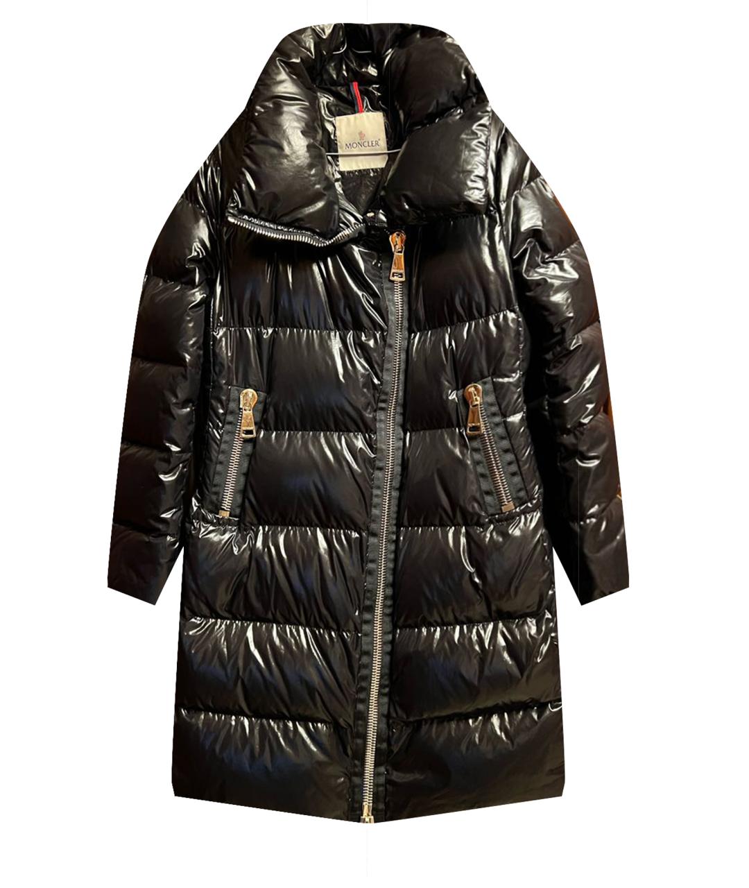 MONCLER Черный пуховик, фото 1