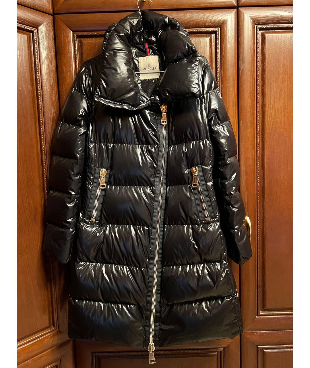 MONCLER Черный пуховик, фото 6