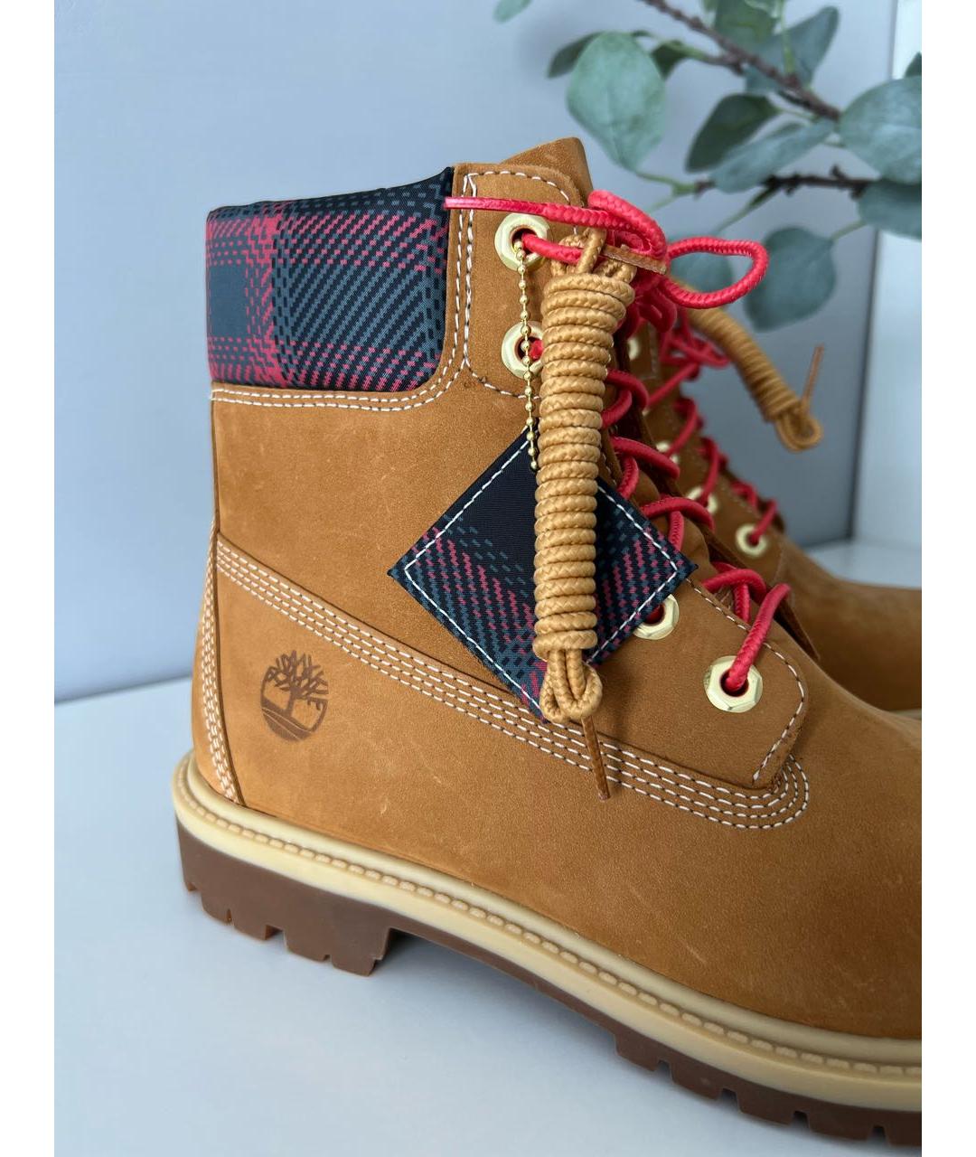 TIMBERLAND Коричневые нубуковые ботинки, фото 5