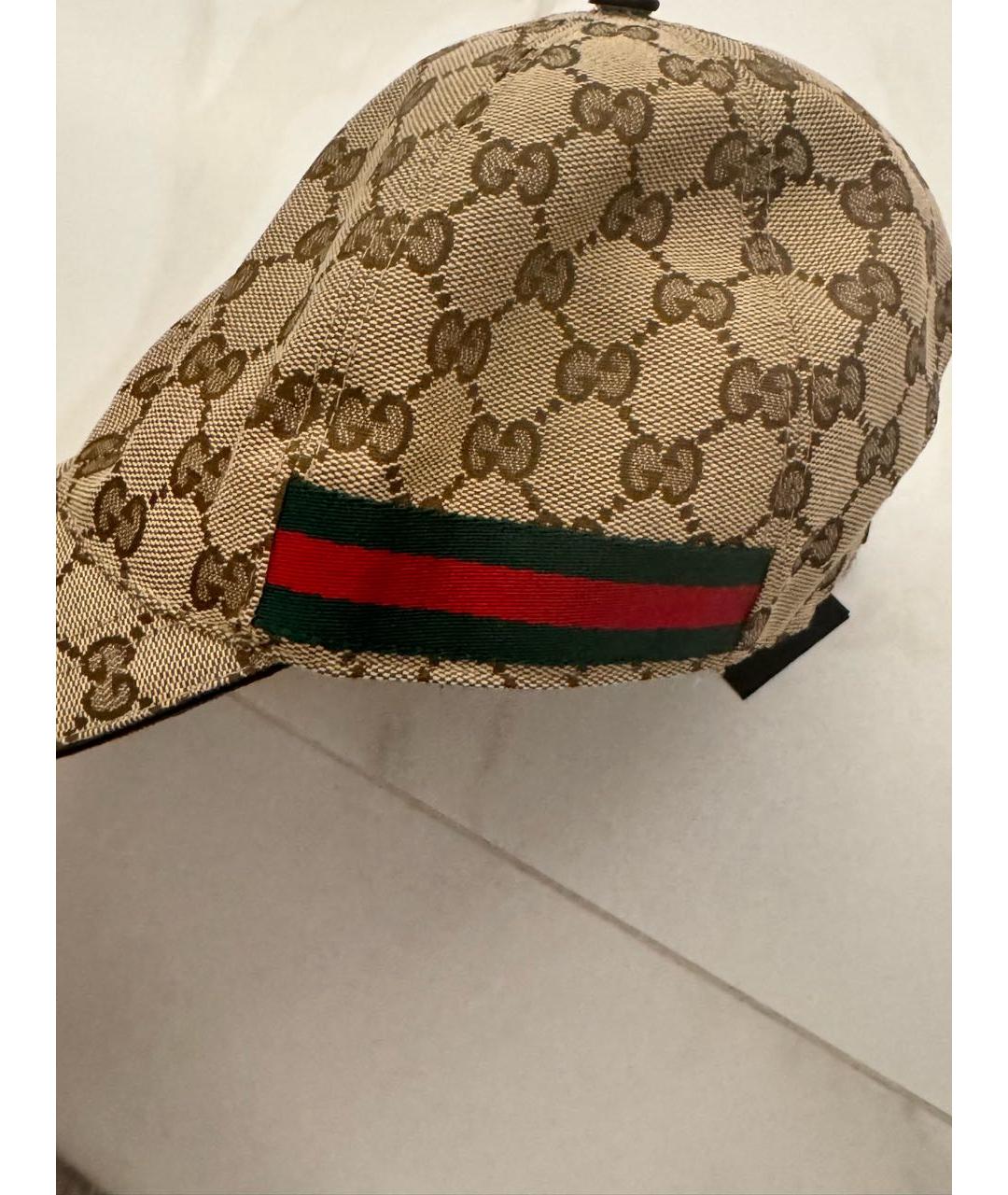 GUCCI Бежевая кепка, фото 4