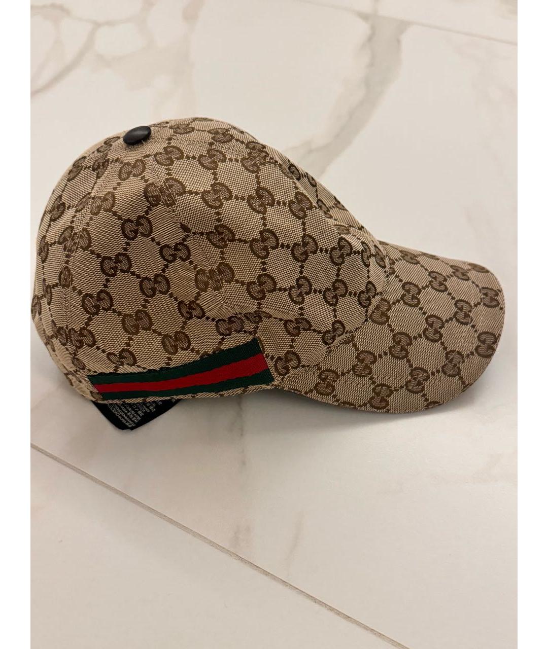 GUCCI Бежевая кепка, фото 2